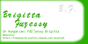 brigitta fuzessy business card